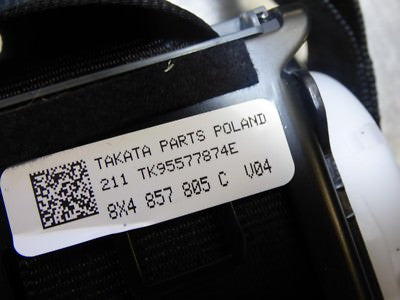 Orig. Audi A1 8X links rechts hinten 8X4857805C 8X4 857 805 C ORIGINAL gebraucht - Sicherheitsgurt – Produktansicht 3