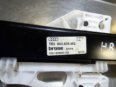AUDI Q3 8U ohne Motor hinten rechts 8U0839462 Bj.2012 -2018 ORIGINAL gebraucht - Fensterheber – Produktansicht 3