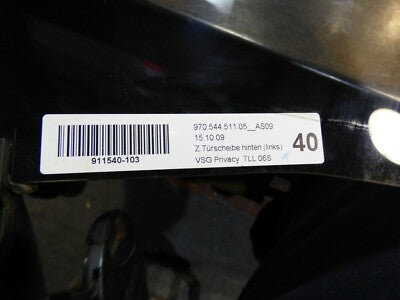 Porsche Panamera 970 Türscheibe Hinten Links Rear L 97054451105 AS09 Schwarz – Produktansicht 3