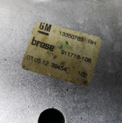 Opel Astra J Fensterheber hinten rechts ohne Motor 13350763 – Produktansicht 3