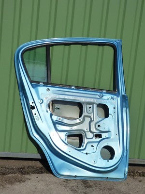 OPEL CORSA D Tür Hinten Links Gute zustand ORIGINAL gebraucht - hellblau – Produktansicht 4