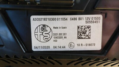 Alfa Romeo Stelvio Q4 2.2 JTD 0 KM Tacho Kombiinstrument Speedometer 50559451 – Produktansicht 6