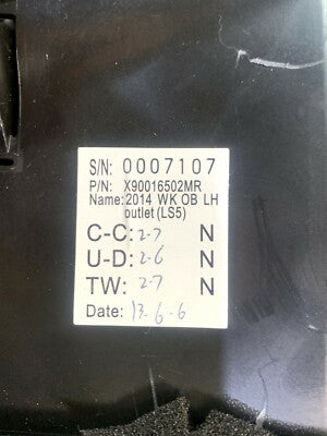 Jeep Grand Cherokee IV WK2 Links Luftdüse Belüftung armaturenbrett X90016502MR – Produktansicht 3