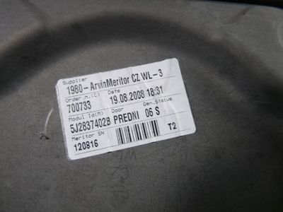Skoda Fabia II Bj.:2009 Festerheber vorne rechts ohne Motor 5J2837402B – Produktansicht 3