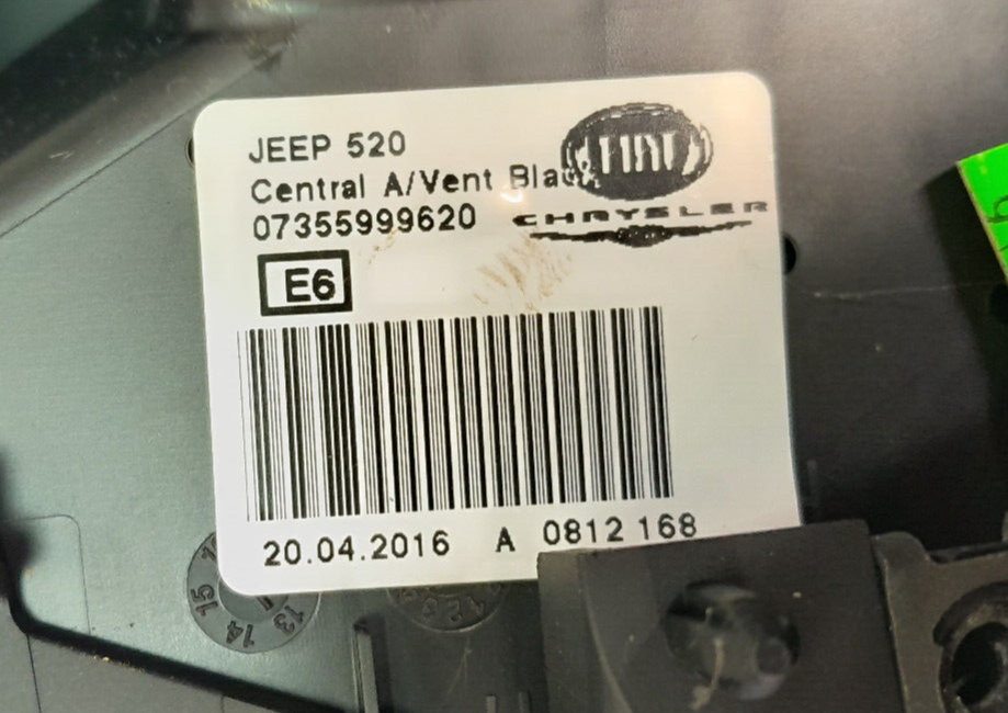 Jeep Renegade 1.6 Mjet Original Lüftung Luftgebläse Lüftdüse Mitten gebraucht - 7355999620 – Produktansicht 3