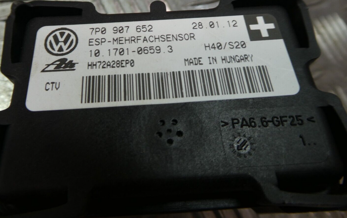 Porsche Cayenne 92A ESP ORIGINAL gebraucht - Sensor 7P0907652 ORIGINAL gebraucht - Mehrfachsensor – Produktansicht 3
