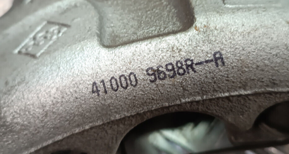 Renault Zoe 2022 Original Rechts Vorne Bremssattel 368 41000 9698R gebraucht - 410009698R – Produktansicht 3