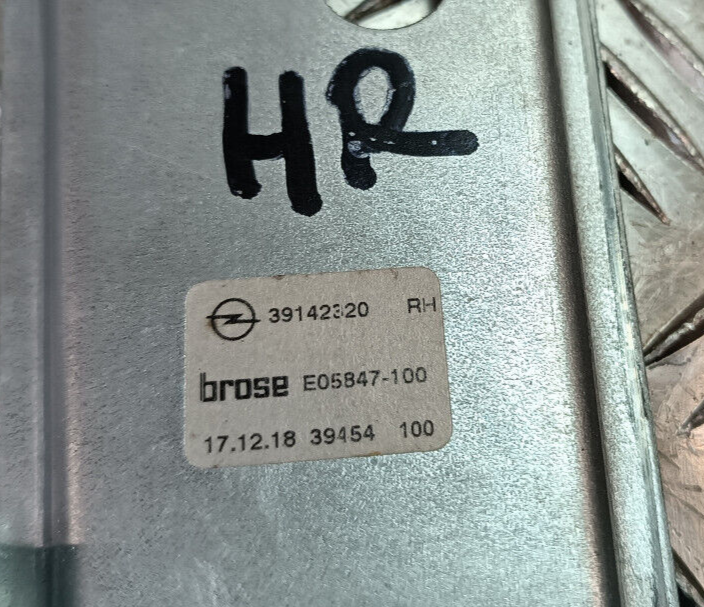 OPEL ASTRA K 1.4 2019 Schrägheck Fensterheber Hinten Rechts ORIGINAL gebraucht - 39142320 – Produktansicht 3