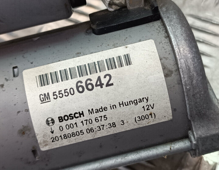 OPEL ASTRA K 1.0 TURBO 12V Original Anlasser GM 0001170675 gebraucht - 55506642 – Produktansicht 3