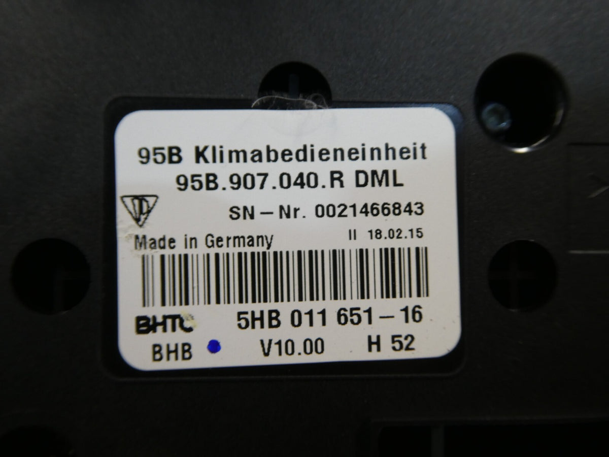 Porsche Macan 95B Klimabedienteil 95B907040R DML Mitte ORIGINAL gebraucht - Klimabedieneinheit – Produktansicht 5