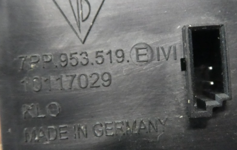 Porsche 3.0 E-Hybrid Schalter Lenksäulenverstellung 7PP953519E ORIGINAL gebraucht - Panamera – Produktansicht 3