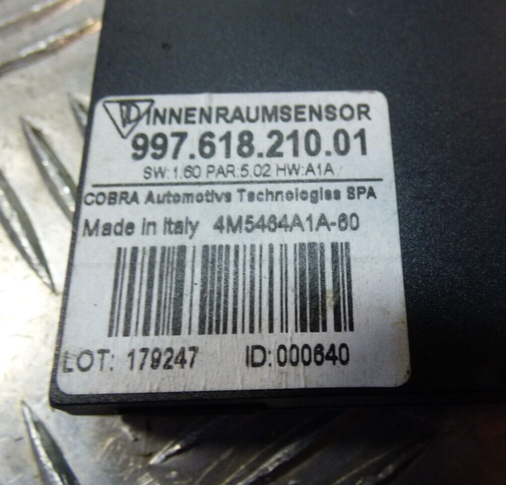 Porsche Boxster Cayman 987 997 911 Innenraumsensor Sensor Innenraum ORIGINAL gebraucht - 99761821001 – Produktansicht 2