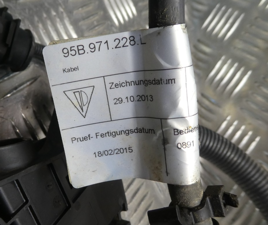 PORSCHE MACAN 3.0 TDI Leitung Stromleitung 95B971228L ORIGINAL gebraucht - Batteriekabel – Produktansicht 5