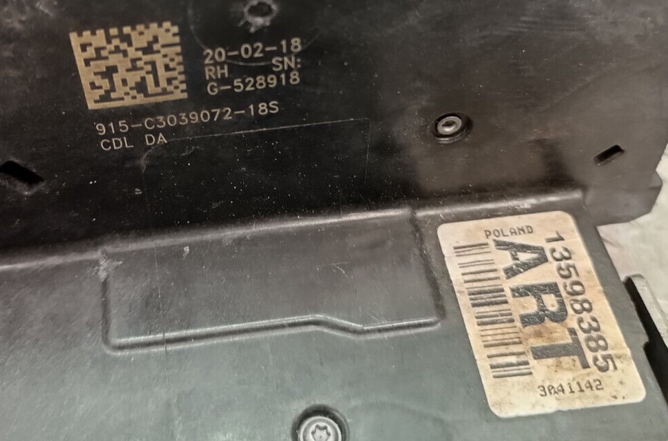 OPEL ASTRA K Kombi 1.0 Original Türschloss Schloss Hinten Rechts ART gebraucht - 13598385 – Produktansicht 3