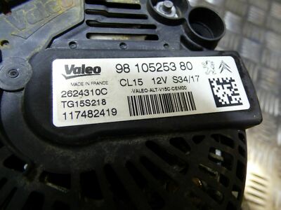 Peugeot Citroen 1.6 HDi diesel DV6FD BHY Lichtmaschine Lima ‎9810525380 – Produktansicht 3