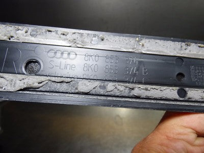 Audi A4 8K Einstiegsleisten Leisten Aluminium 8K0853374 Vorne Rechts – Produktansicht 4