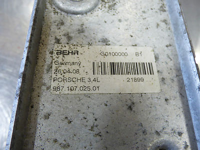 Porsche Cayman Boxster 987 Ölkühler Motorölkühler 987.107.025.01 – Produktansicht 2