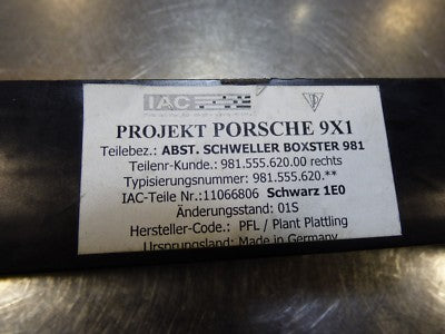 Porsche Boxster Cayman 981 Abstützung Halter Schweller Türeinstieg 98155562000 L – Produktansicht 4