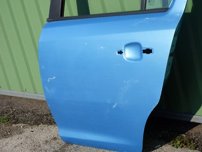 OPEL CORSA D Tür Hinten Links Gute zustand ORIGINAL gebraucht - hellblau – Produktansicht 3
