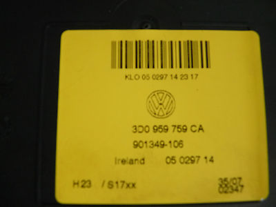 VW Phaeton 3D Steuergerät Sitz 3D0959759CA ECU Control Unit Seat vorne rechts – Produktansicht 2