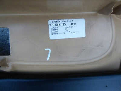 Porsche PANAMERA 970 Verkleidung B Säule unten links 97055518300 4H0 LUXORBEIGE – Produktansicht 4