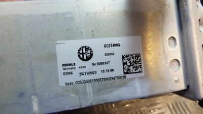 Alfa Romeo Stelvio Q4 2.2 JTD 2021 Ladeluftkühler Intercooler Radiator 50533819 – Produktansicht 3