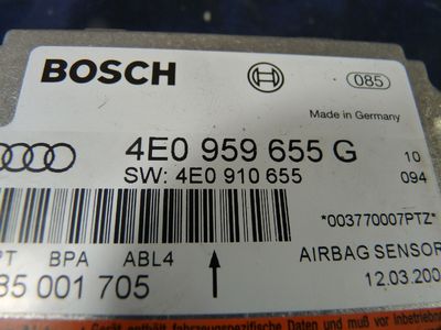 Audi A8 3.0 TDI V6 Quattro Airbagsteuergerät / 4E0 959 655 G ORIGINAL gebraucht - 4E0959655G – Produktansicht 3