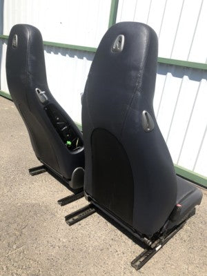 Porsche Boxster Cayman 987 997 Leder Sitze Beifahrersitz Schwarz ORIGINAL gebraucht - Fahrersitz – Produktansicht 12