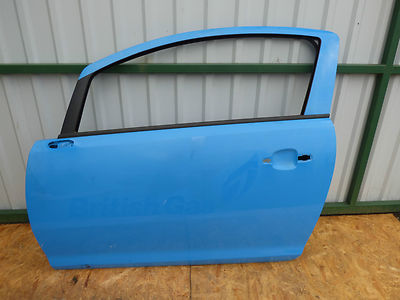 OPEL CORSA D 3 Türer Links Tür Blau ohne delle ! Bj 2010 – Produktansicht 1