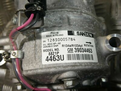 Original Opel Insignia B 1.5 Turbo 2018 Klimakompressor SANDEN GM gebraucht - 39304463 – Produktansicht 4