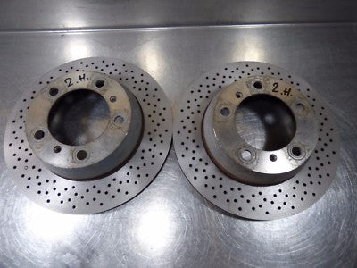 Porsche Boxster 987 3.2 S 2005 gebraucht - 2012 1 paar hinten Bremsscheiben gebraucht - Original – Produktansicht 6