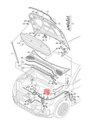 AUDI Q2 Orig. rechts 81A821170 ORIGINAL gebraucht - Abdeckung – Produktansicht 4