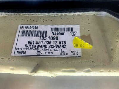 Porsche Boxster 981 Rückwand Verkleidung schwarz 98155103512 A75 – Produktansicht 5