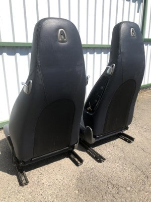 Porsche Boxster Cayman 987 997 Leder Sitze Beifahrersitz Schwarz ORIGINAL gebraucht - Fahrersitz – Produktansicht 11