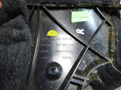 Porsche Boxster 987 Verkleidung B-Säule rechts schwarz ORIGINAL gebraucht - 98755121602 – Produktansicht 3