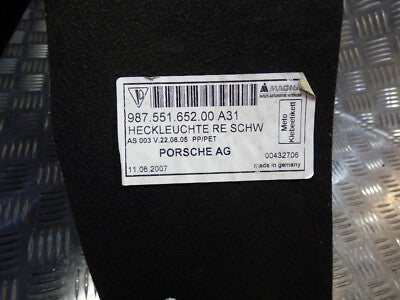 Porsche 987 Verkleidung Rückleuchte innen rechts ORIGINAL gebraucht - 98755165200 – Produktansicht 3
