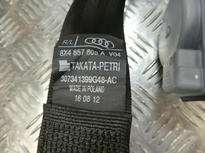 AUDI A1 8X 2017 Gurt hinten links 8X4857805 A ORIGINAL gebraucht - Sicherheitsgurt – Produktansicht 4