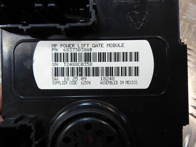 JEEP COMPASS II 2021 Elektrisches Heckklappenmodul Steuergerät ECU ORIGINAL gebraucht - 68373038AB – Produktansicht 2