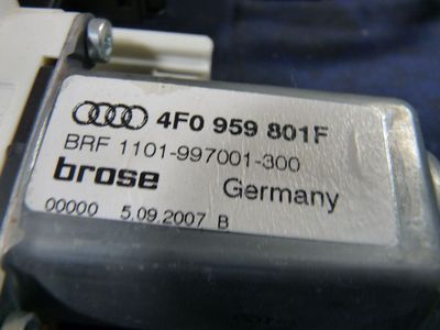 AUDI A6 4F 2.7 TDI S-Line Bj.2008 hinten links 4F0959801F ORIGINAL gebraucht - Fensterhebermotor – Produktansicht 4