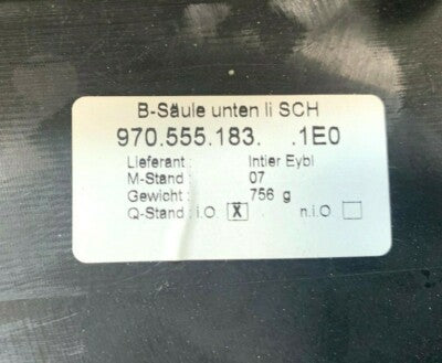 Porsche Panamera 970 Abdeckung Verkleidung B-Säule links schwarz 97055518300 – Produktansicht 3