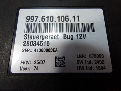 Porsche Boxster Cayman 987 997 Steuergerät Bug Laderaum Kofferraum ORIGINAL gebraucht - 99761010611 – Produktansicht 2