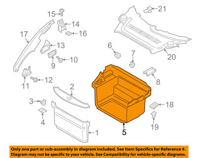 Porsche Boxster 981 Front kofferraum verkleidung 98155104500 schwarz – Produktansicht 3
