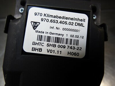 Porsche Panamera 970 Klimabedieneinheit Hinten Sitzheizung 97065340502 DML – Produktansicht 3