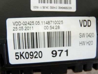 2011 VOLKSWAGEN GOLF 1.4 TSI Petrol Speedo Head Instrument Cluster 5K092097 – Produktansicht 2