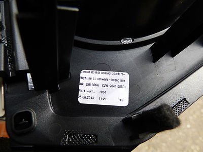 VW Passat 3G B8 Blende Tacko Kombiinstrument 3G1858366A hochglanz schwarz – Produktansicht 5