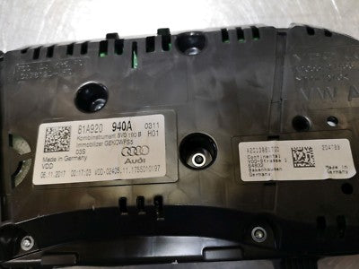 Audi Q2 GA A3 8V 1.4 TFSI 81A920940A Tacho Speed Cluster ORIGINAL gebraucht - Kombiinstrument – Produktansicht 3