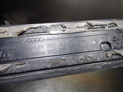Audi A4 8K Leisten Aluminium 8K0853376 hinten Rechts ORIGINAL gebraucht - Einstiegsleisten – Produktansicht 4