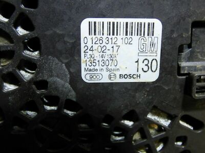 OPEL ASTRA K 1.4 16V Turbo Insignia B Lichtmaschine LIMA GM 130A ORIGINAL gebraucht - 13513070 – Produktansicht 4