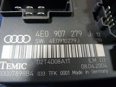 Audi A8 3.0 TDI V6 Quattro Steuergerät 4E0907279 / 4E0 907 279 ORIGINAL gebraucht - Bordnetz – Produktansicht 4