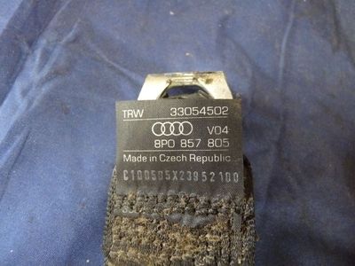 Audi A3 8P 3.2 V6 Sportback Sicherheitsgurt R hinten 8P0857805 / 8P0 857 805 – Produktansicht 3